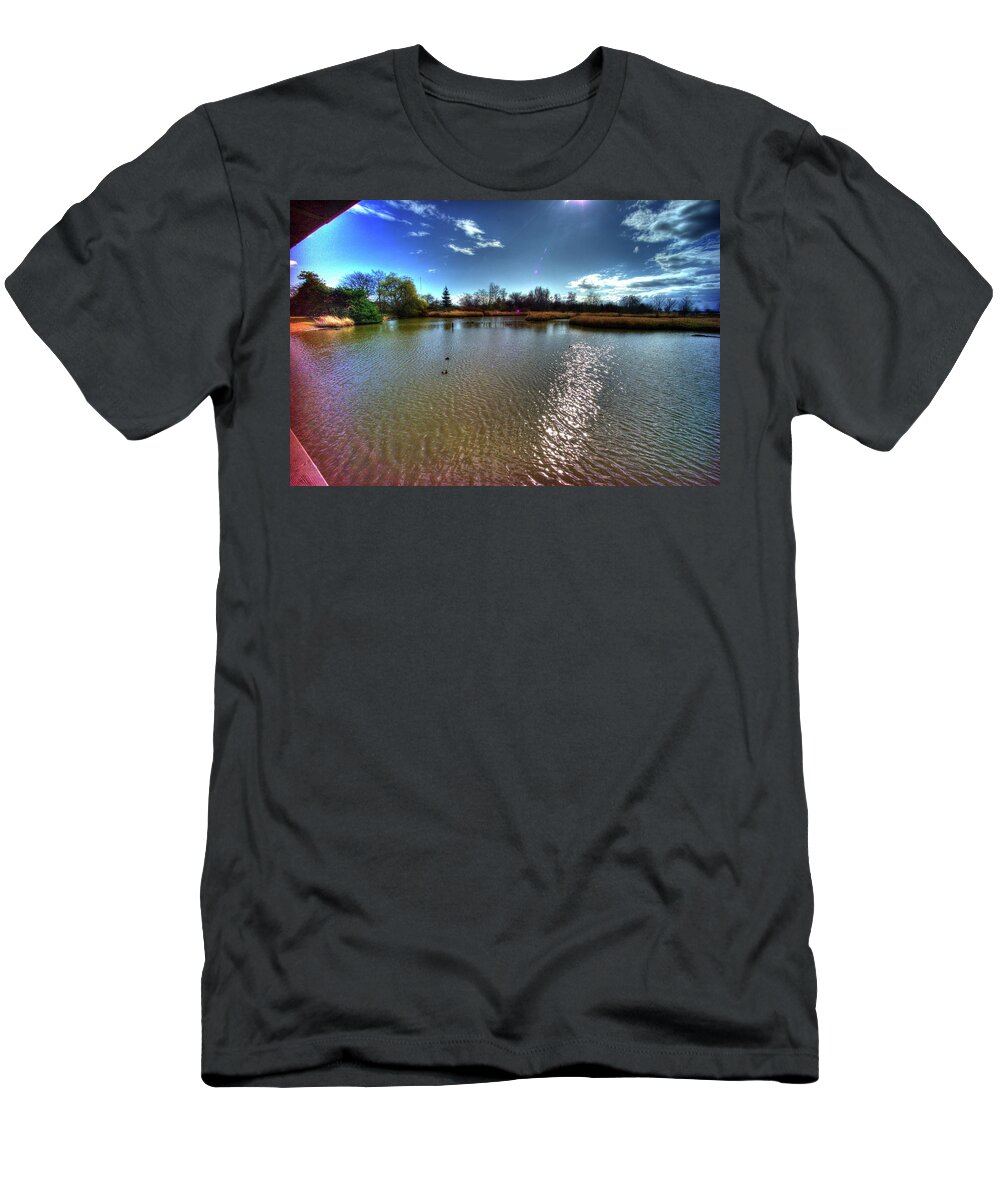 Nature T-Shirt featuring the photograph Reifel In Winter 7 #1 by Lawrence Christopher