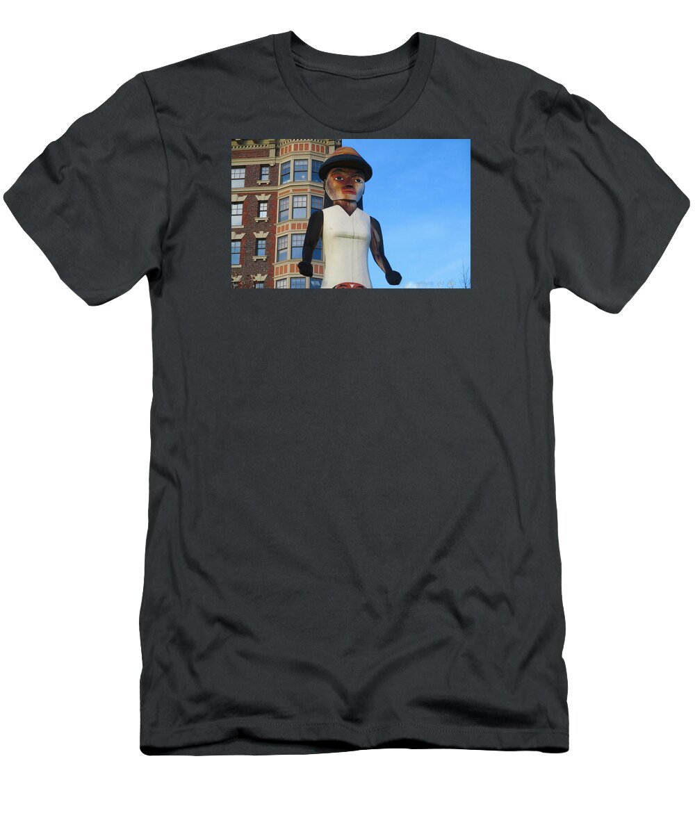 Totem T-Shirt featuring the photograph Salish Woman #3 by Martin Cline
