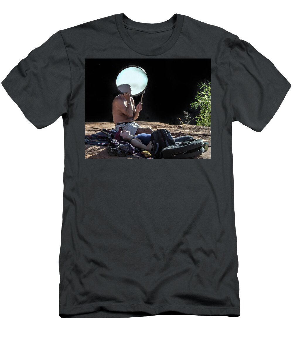 Person T-Shirt featuring the photograph Sedona Ceremony 7761-101717-1cr by Tam Ryan