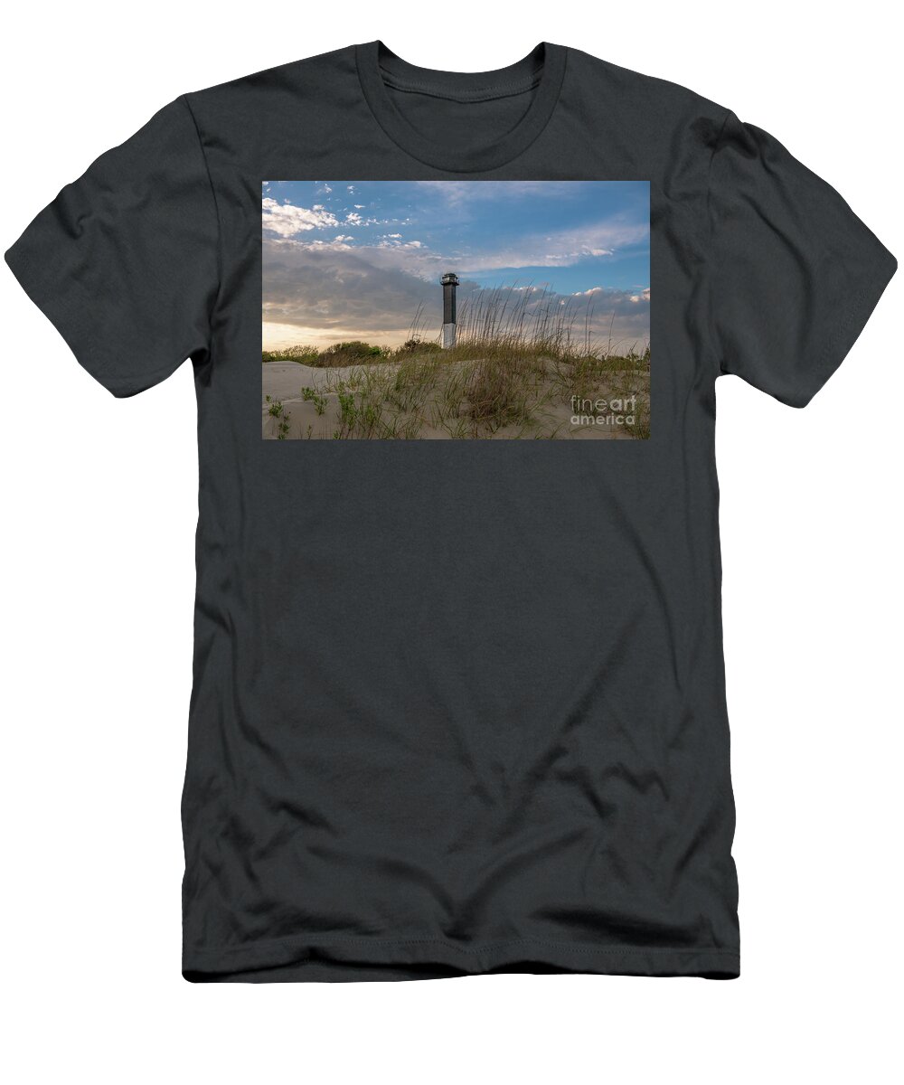 Sullivan's Island Lighthouse T-Shirt featuring the photograph Southern Roads #1 by Dale Powell