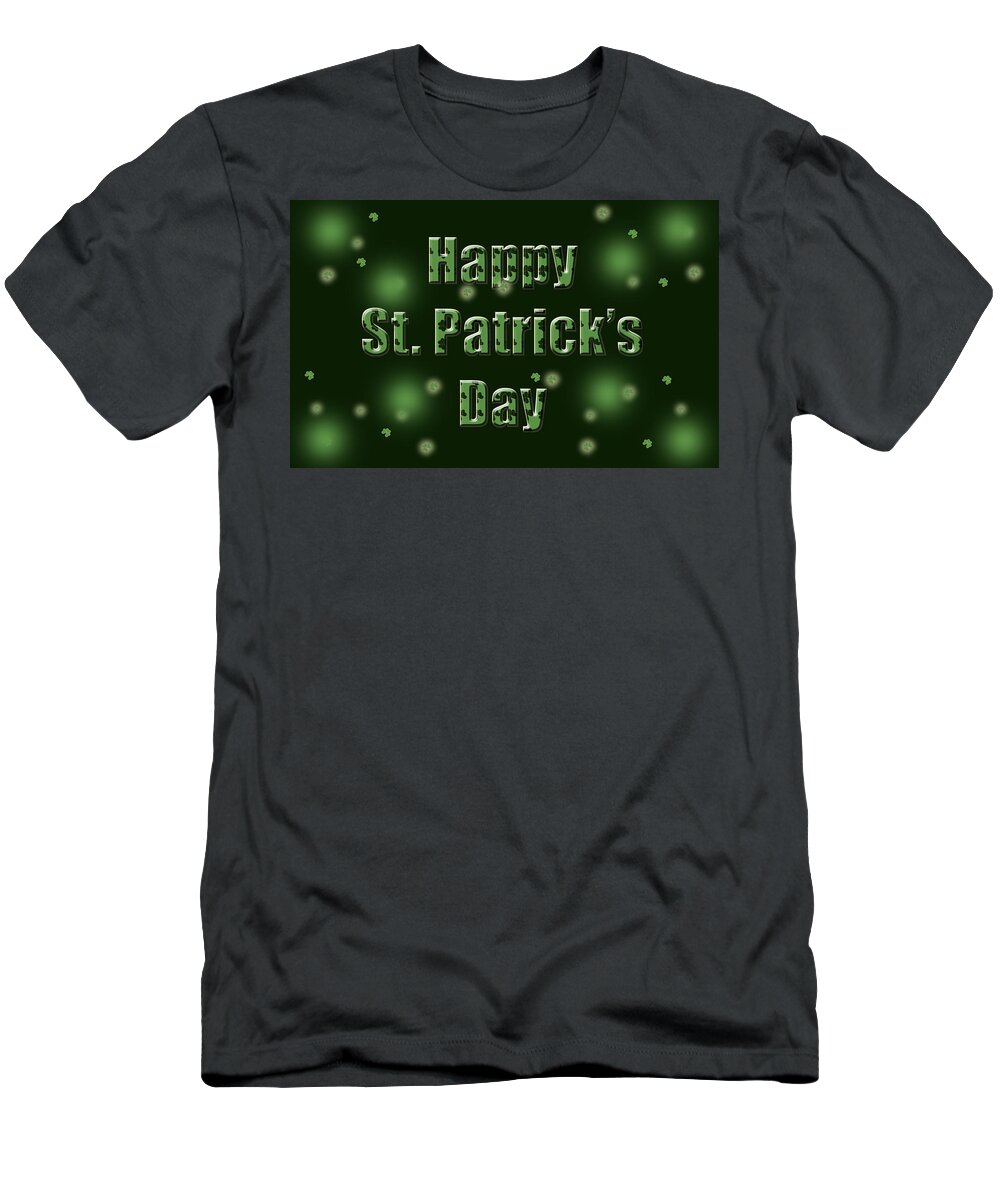 St. Patrick's Day T-Shirt featuring the digital art St. Patrick's Day #1 by Maye Loeser