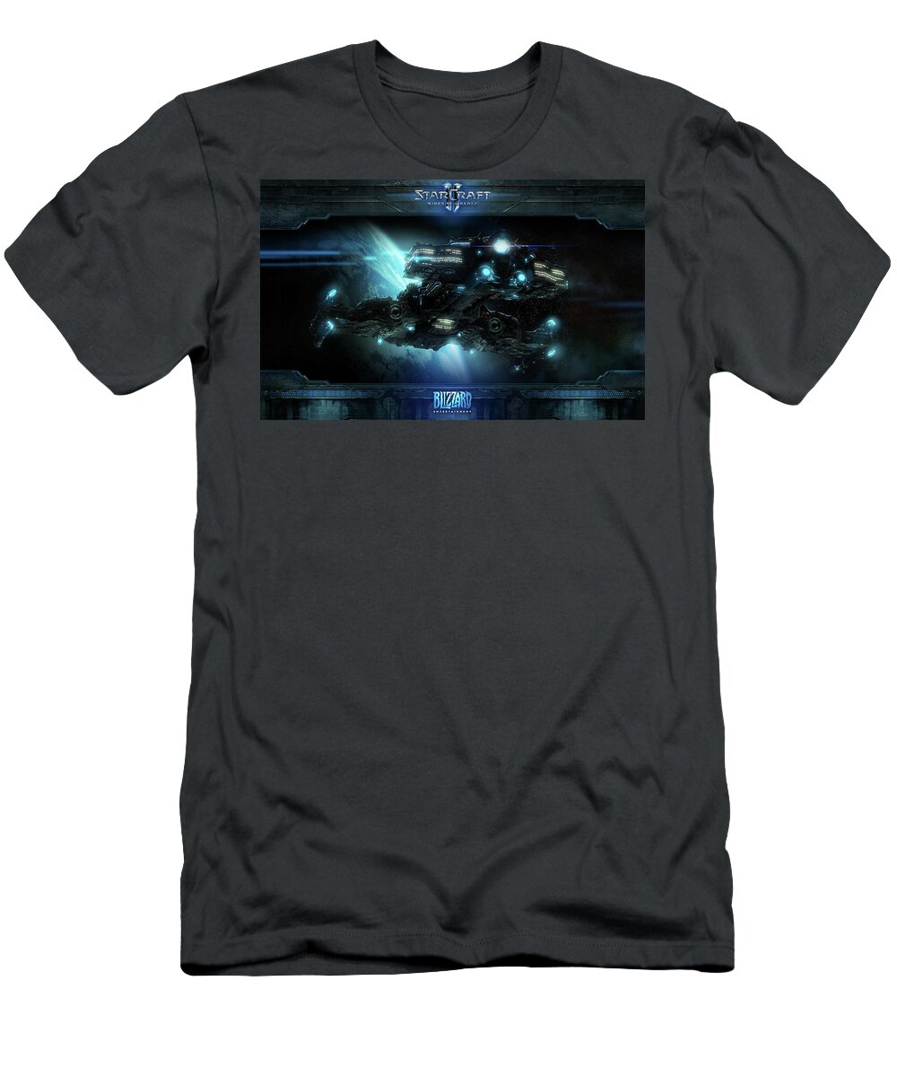 Starcraft T-Shirt featuring the digital art Starcraft #1 by Maye Loeser