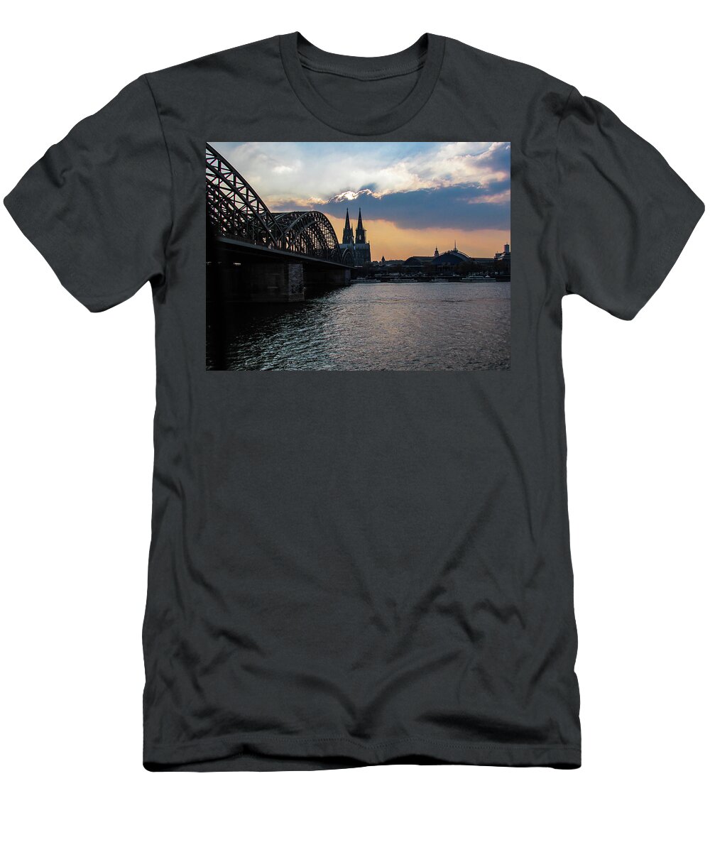 Cologne T-Shirt featuring the photograph Sun shining #1 by Cesar Vieira