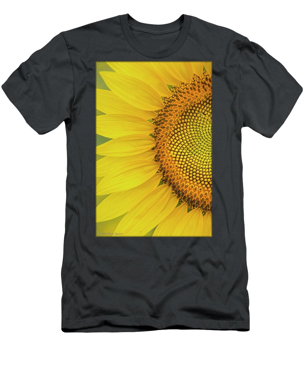 Sunflower T-Shirt featuring the photograph Sunflower Petals #1 by Erika Fawcett