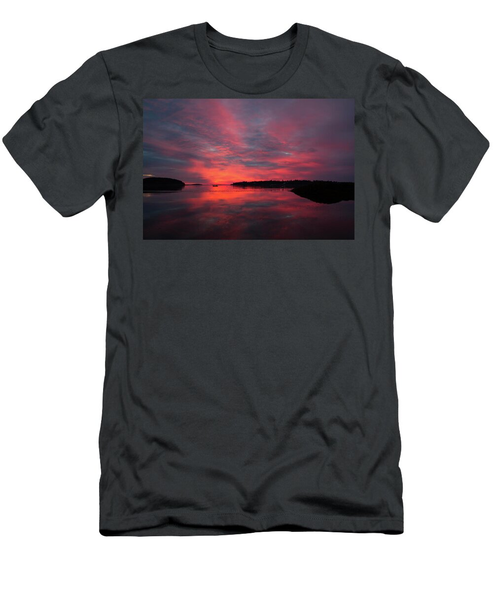 Sunrise T-Shirt featuring the photograph Sunrise Reflection by Darryl Hendricks