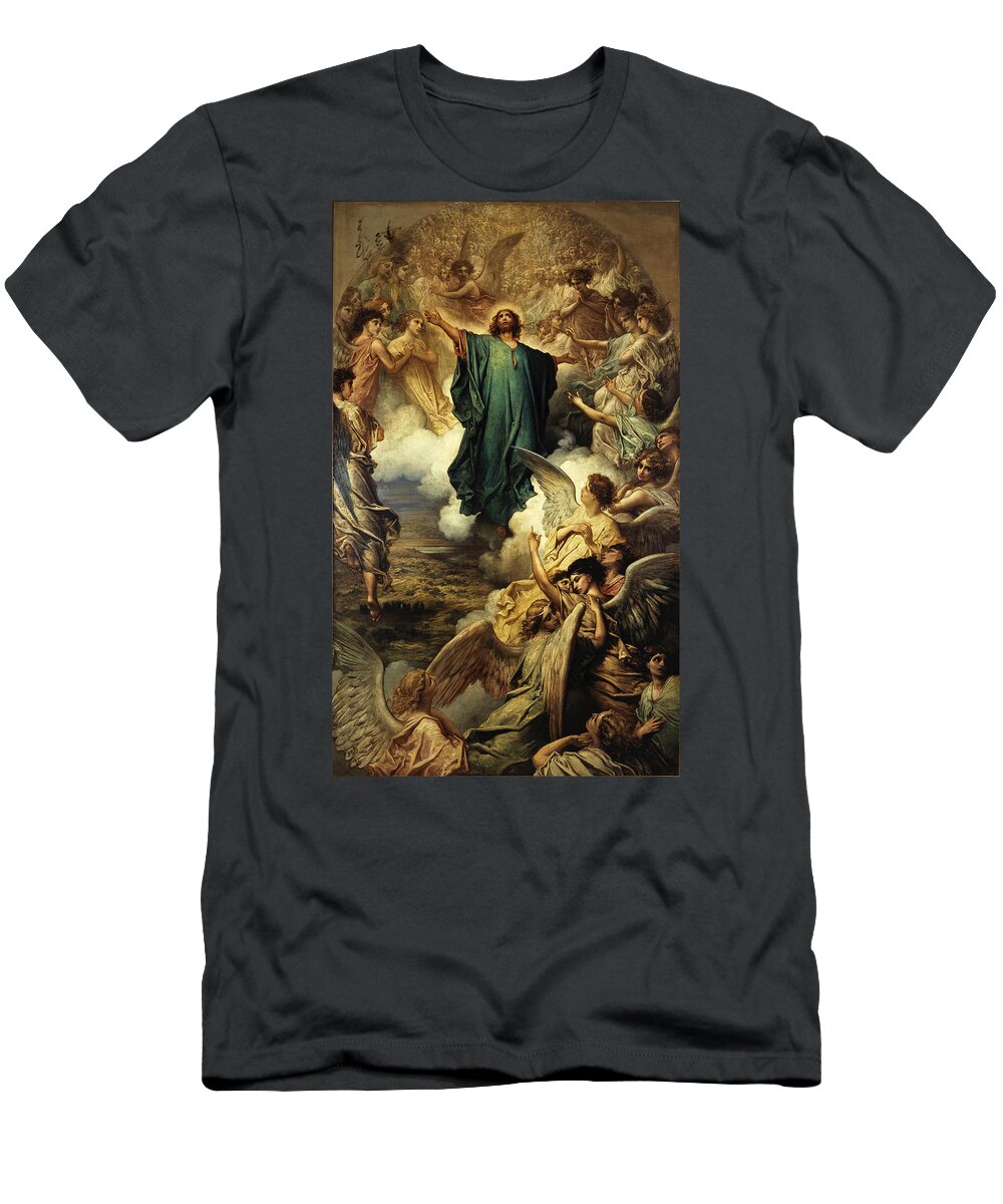 Gustave Dore T-Shirt featuring the painting The Ascension #2 by Gustave Dore