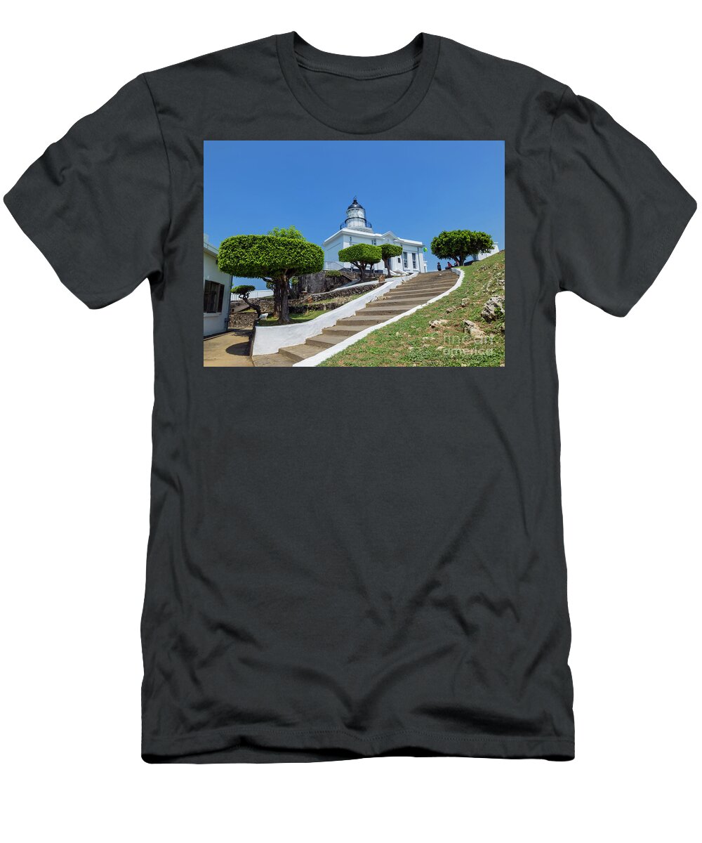 Cijin Island T-Shirt featuring the photograph The famous and historical Cijin Light house #1 by Chon Kit Leong