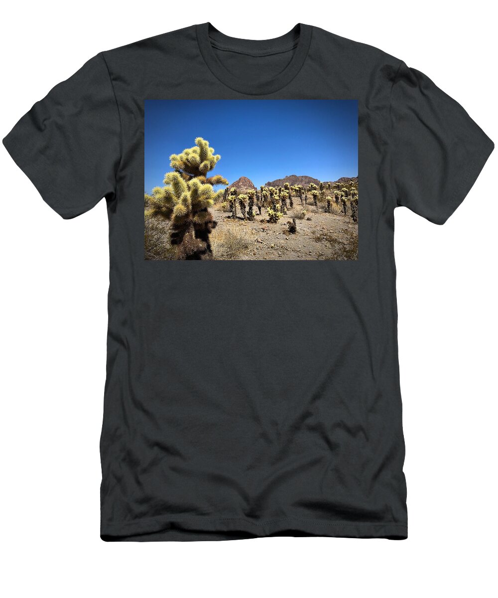 Cactus T-Shirt featuring the photograph The Gathering by Brad Hodges