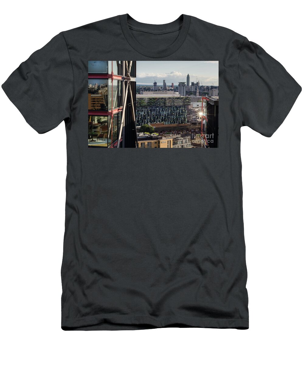 Glass T-Shirt featuring the photograph The London Skyline by Perry Rodriguez