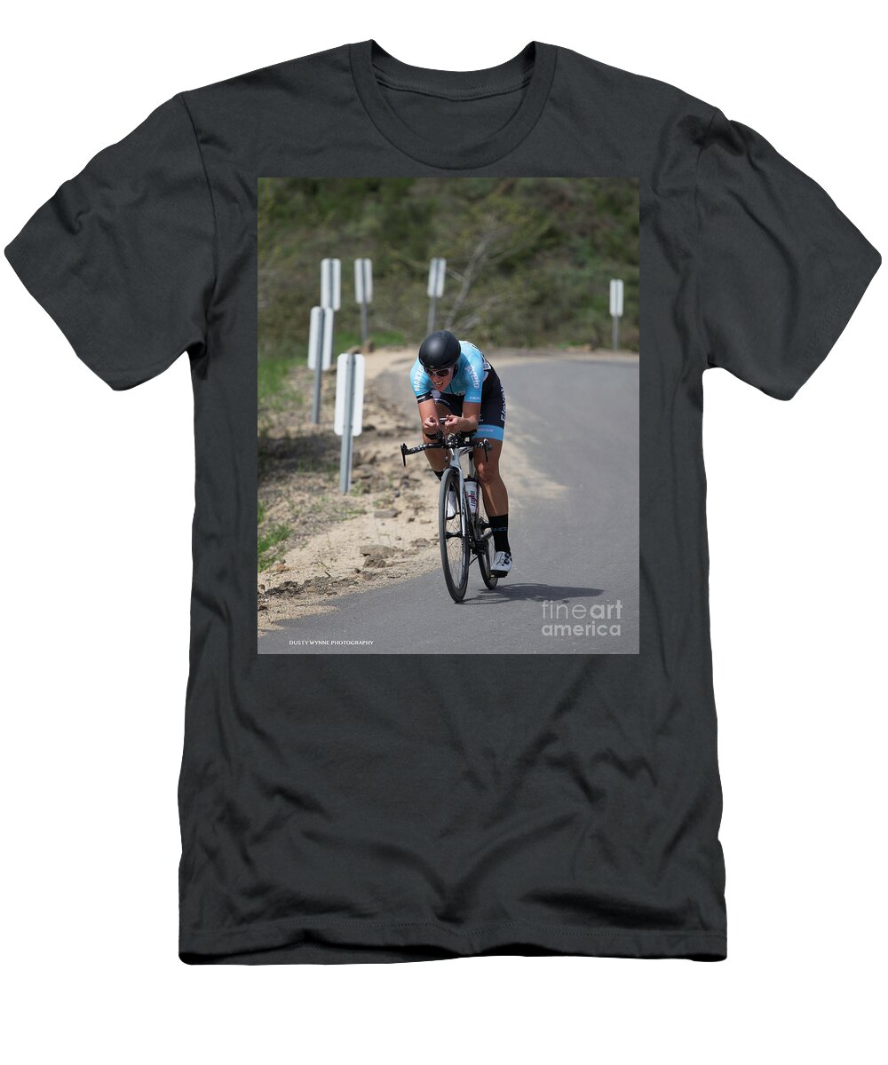 Tour Of Murrieta T-Shirt featuring the photograph Time Trial 19 #1 by Dusty Wynne