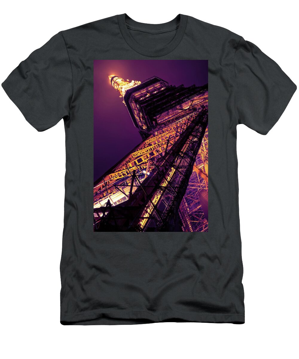 Tokyo Tower T-Shirt featuring the photograph Tokyo Tower at night #1 by Ponte Ryuurui