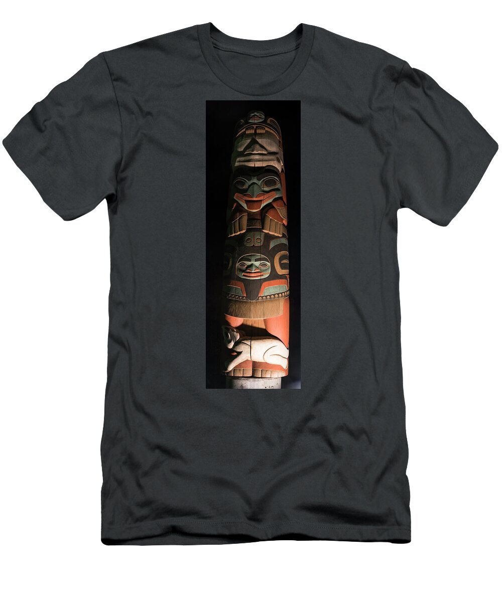 Totem T-Shirt featuring the photograph Totem Shadows #1 by Ian Johnson