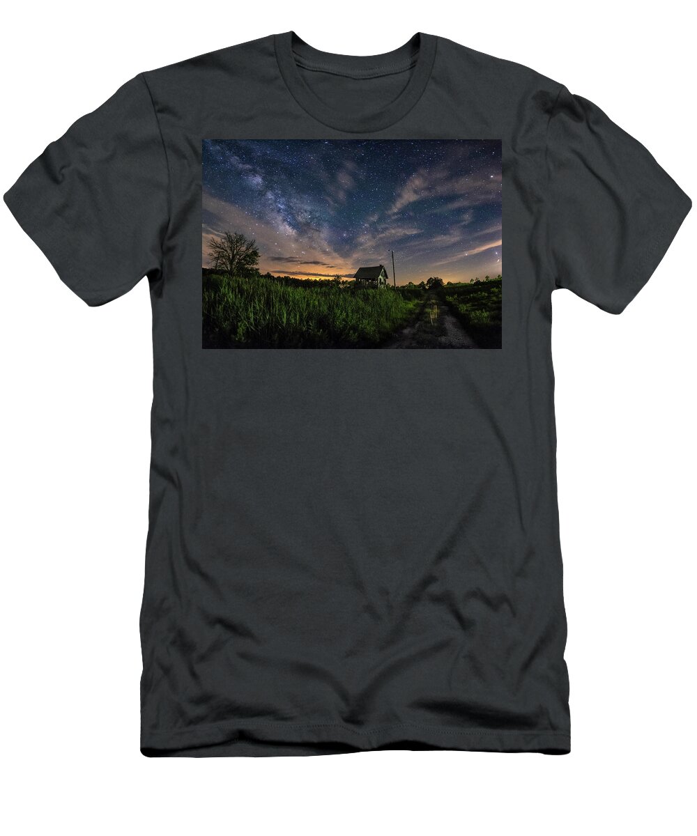 Maryland T-Shirt featuring the photograph Under A New Moon #1 by Robert Fawcett