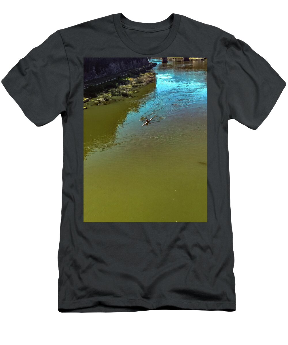 Italia T-Shirt featuring the photograph Up Stream #2 by Joseph Yarbrough