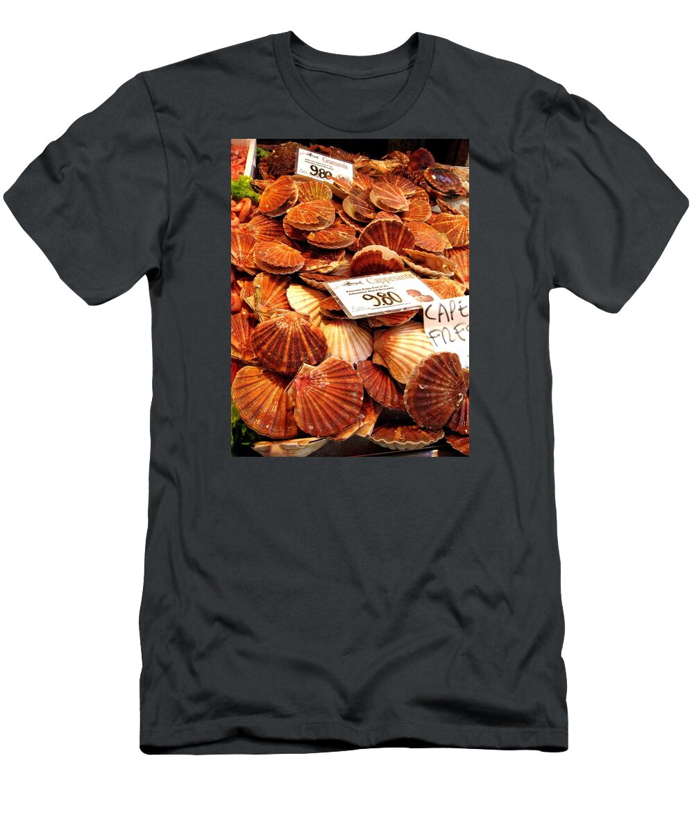 Venice Fish Market Italy T-Shirt featuring the photograph Venice Fish Market #1 by Lisa Boyd