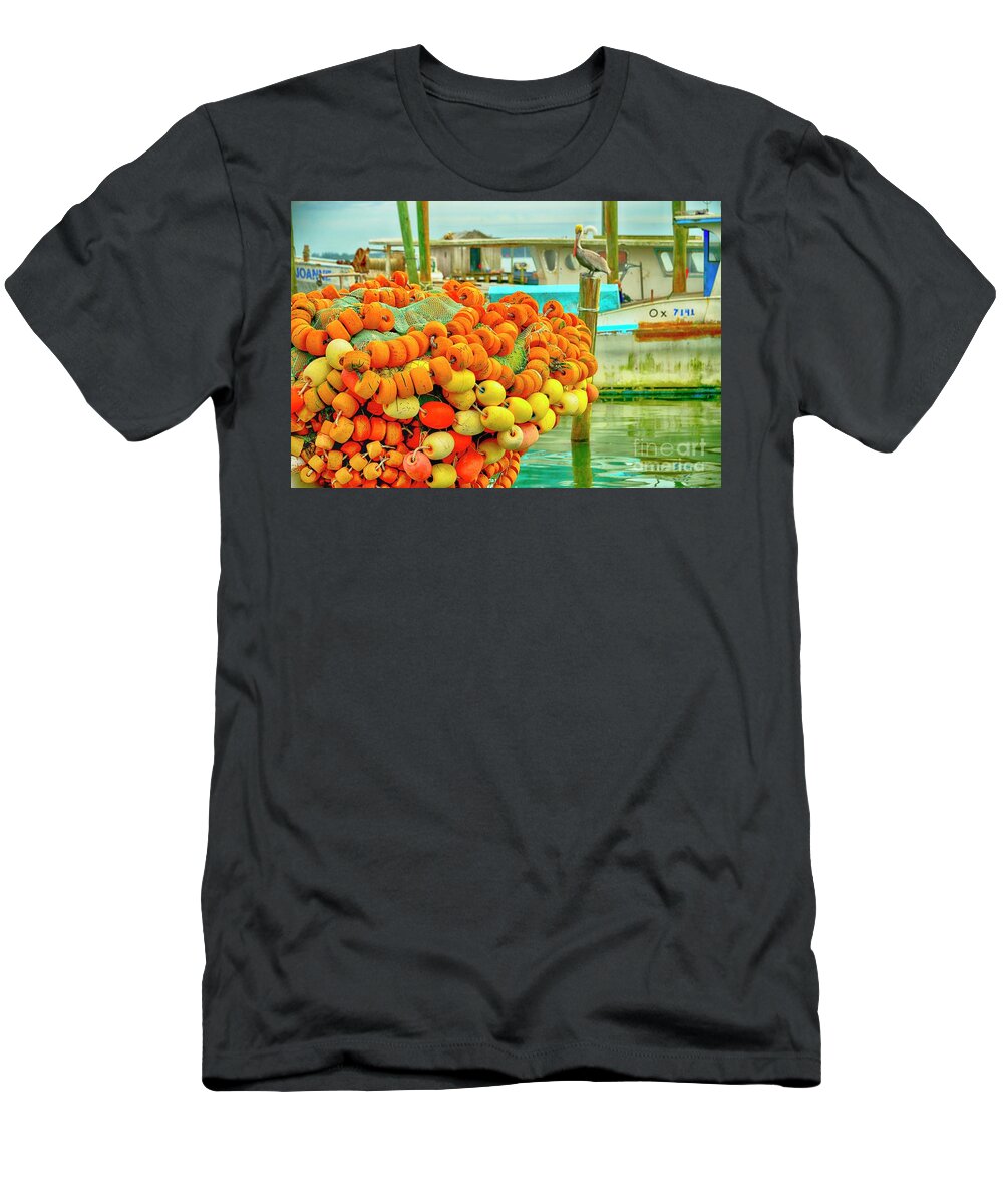 Fish Market T-Shirt featuring the photograph Waiting #1 by Alison Belsan Horton
