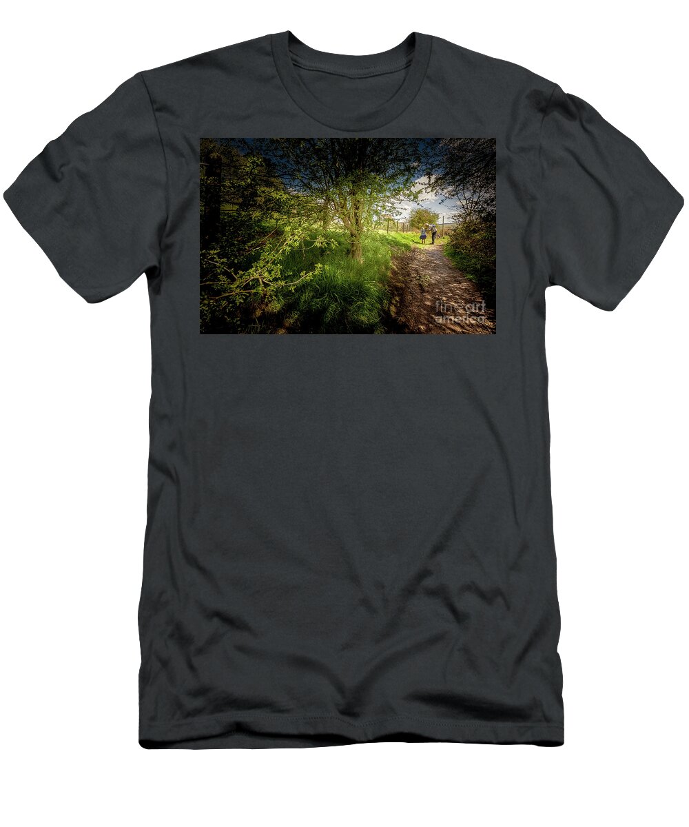 D90 T-Shirt featuring the photograph Walking in Riddlesden by Mariusz Talarek