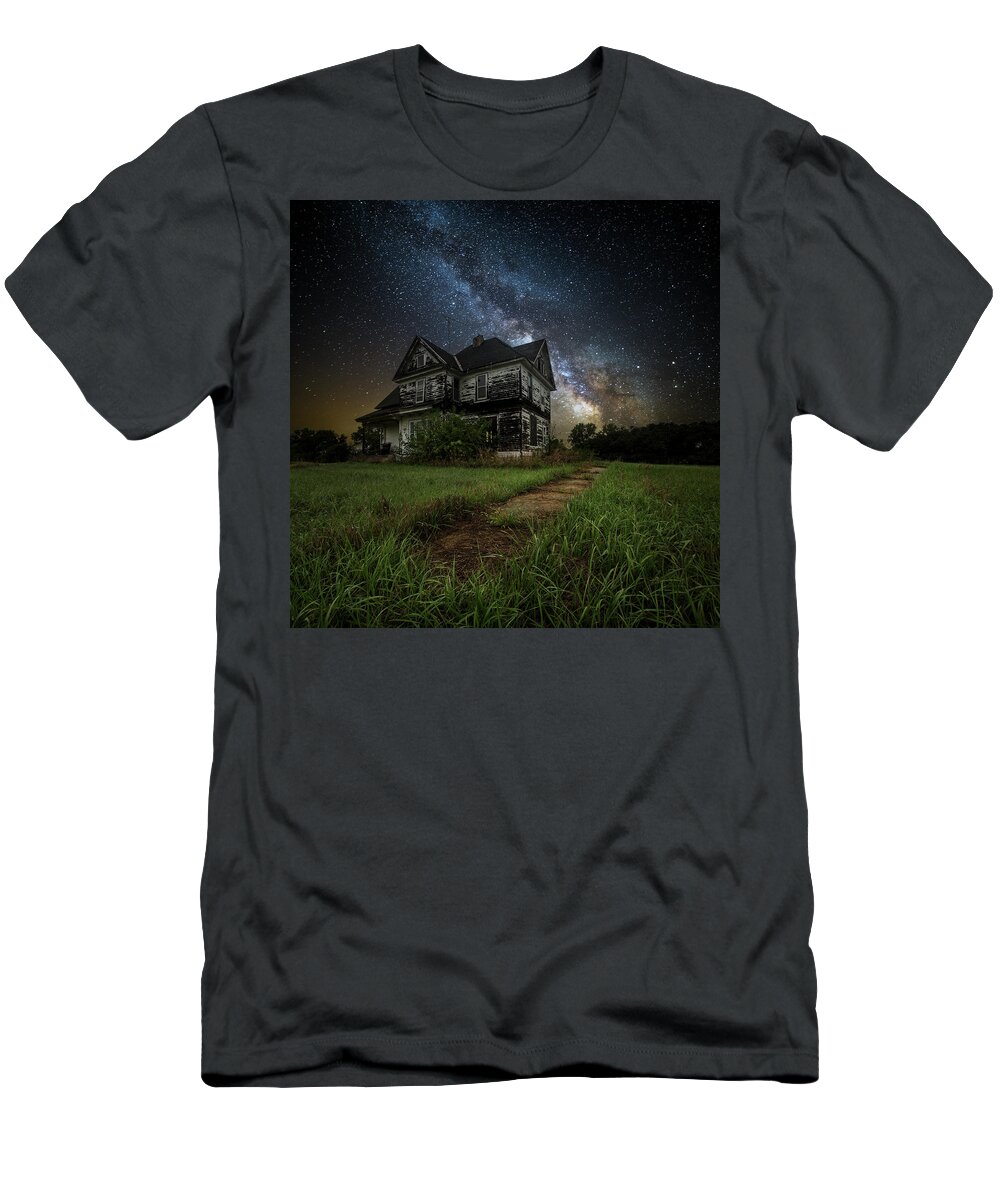 Milky Way T-Shirt featuring the photograph What Once Was #1 by Aaron J Groen