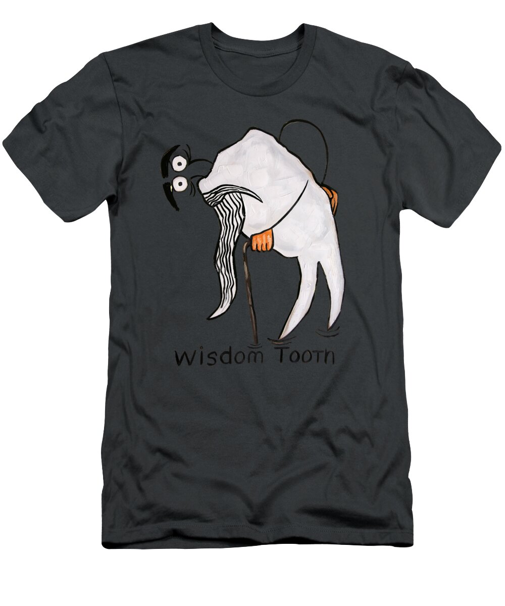  Wisdom Tooth T-shirts T-Shirt featuring the painting Wisdom Tooth by Anthony Falbo