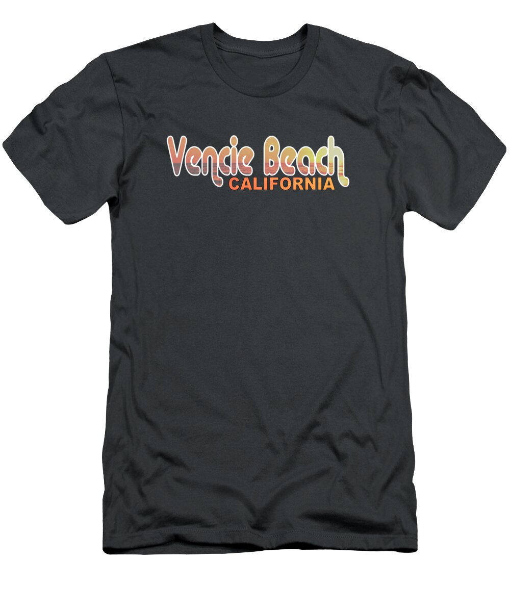 Venice T-Shirt featuring the digital art Venice Beach #11 by Brian Edward