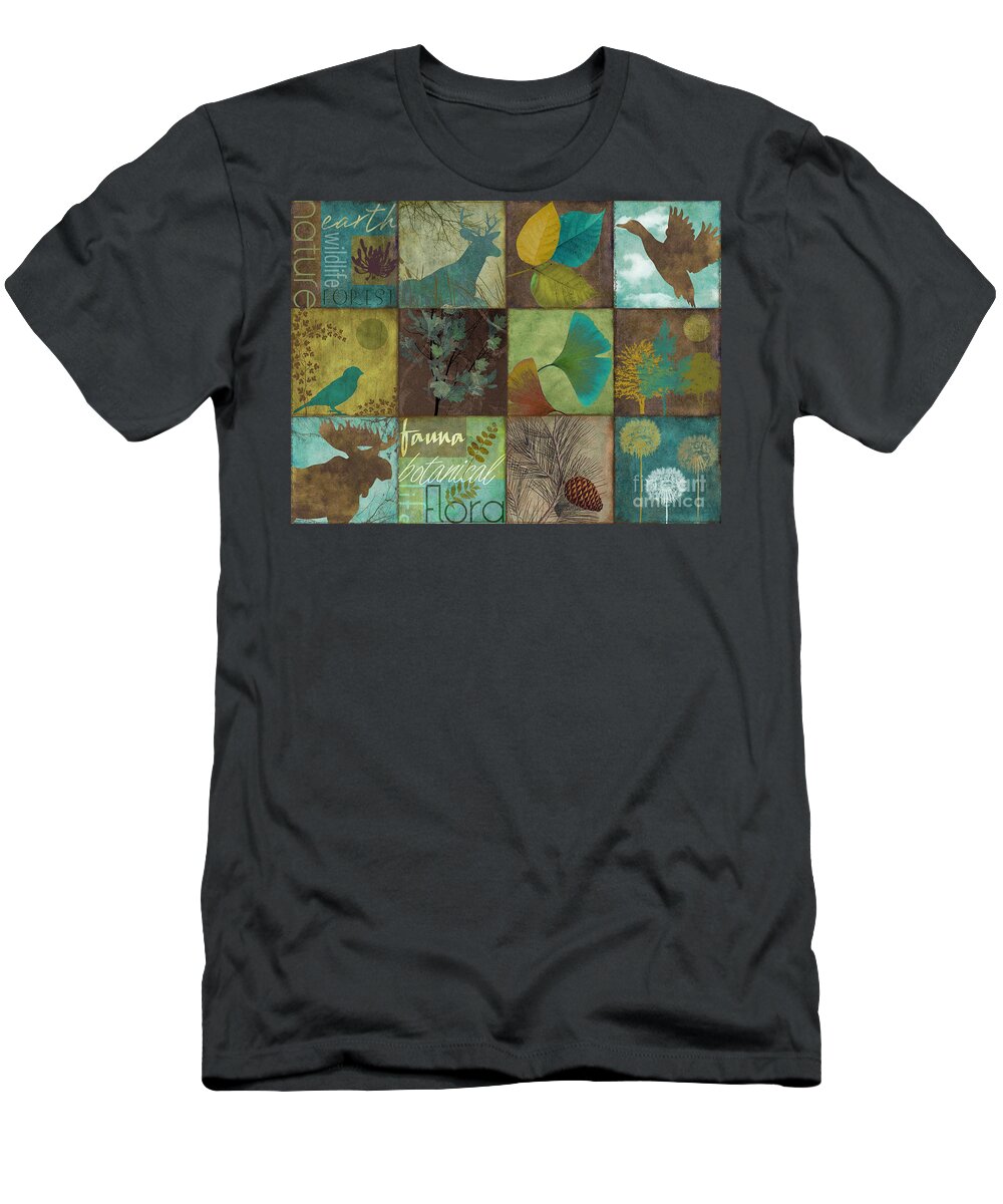 Mancave T-Shirt featuring the painting 12 Days in the Woods by Mindy Sommers