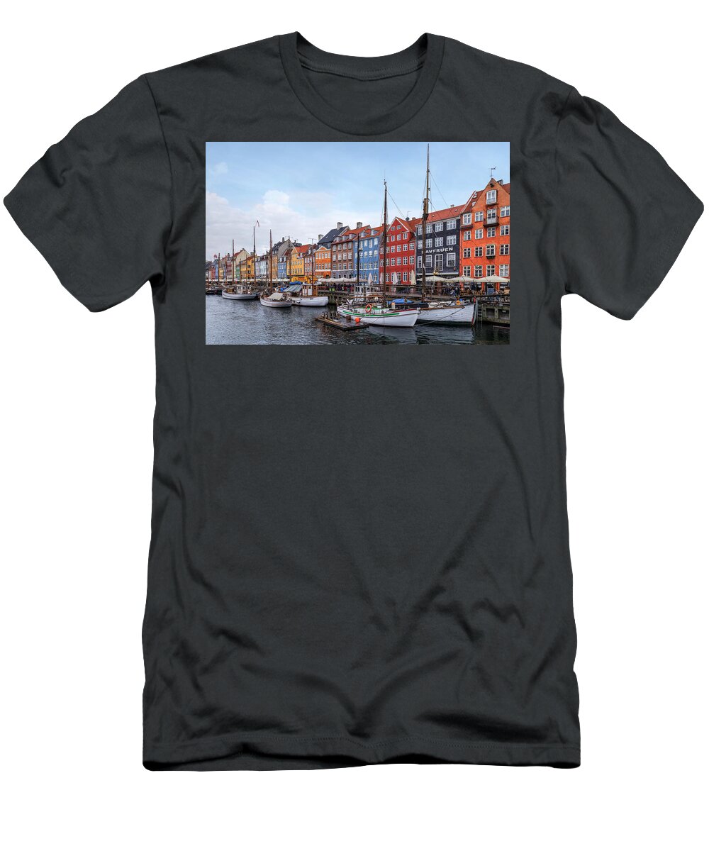 Nyhavn T-Shirt featuring the photograph Copenhagen - Denmark #14 by Joana Kruse