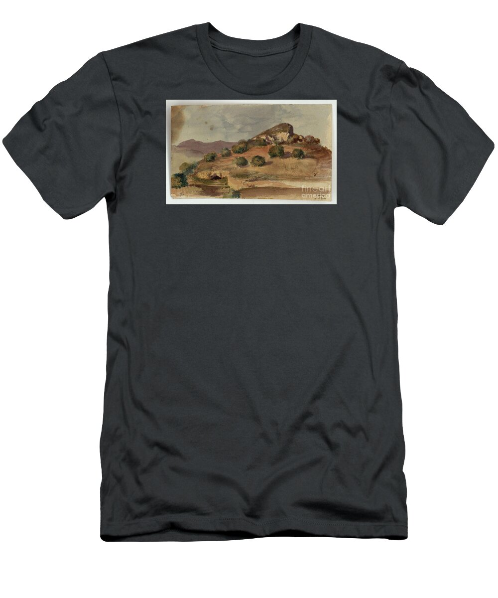 Maria Fortuny T-Shirt featuring the painting Landscape #16 by MotionAge Designs