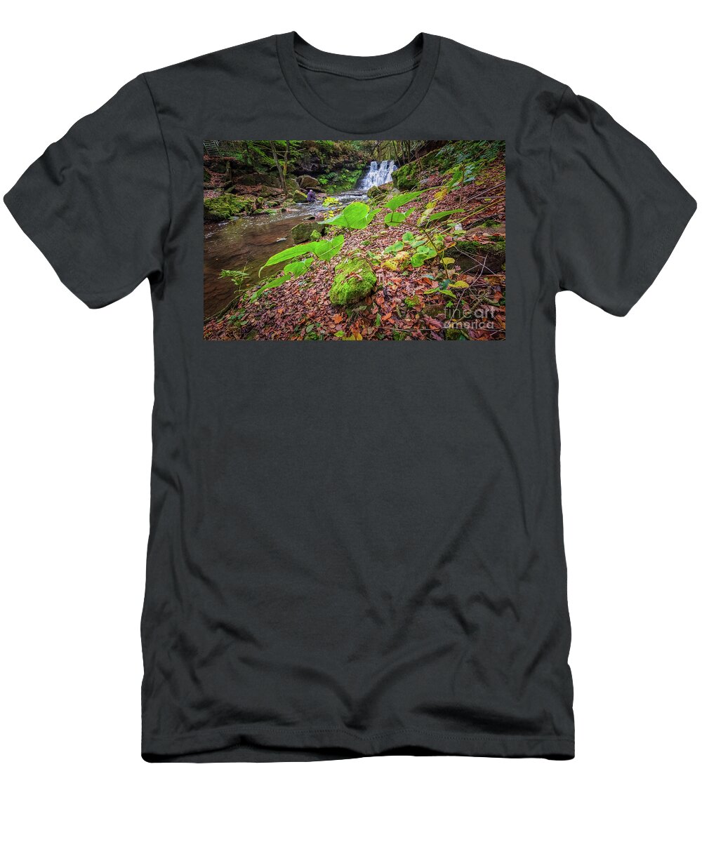 Waterfall T-Shirt featuring the photograph Goit Stock Waterfall #17 by Mariusz Talarek