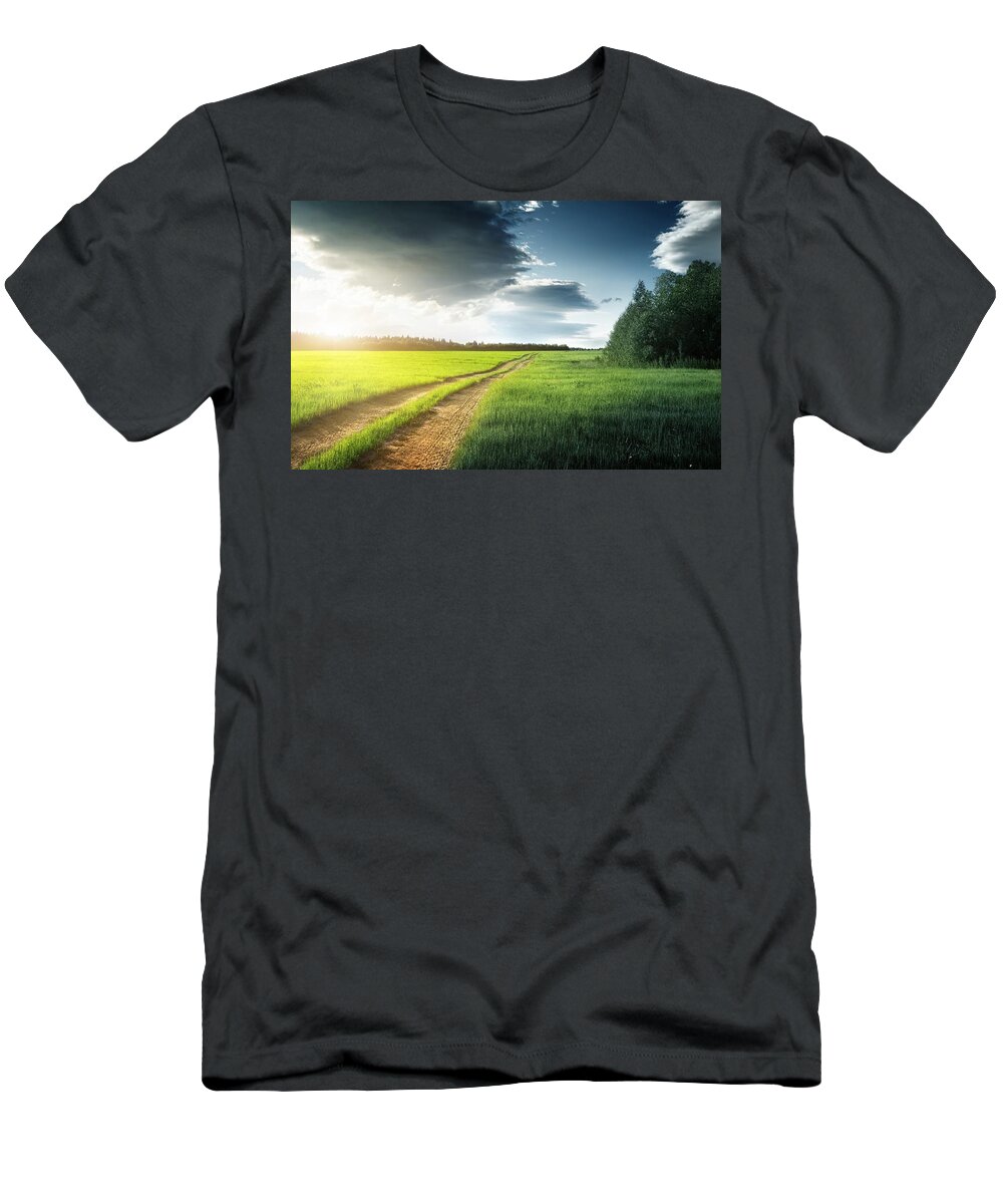 Path T-Shirt featuring the photograph Path #17 by Jackie Russo