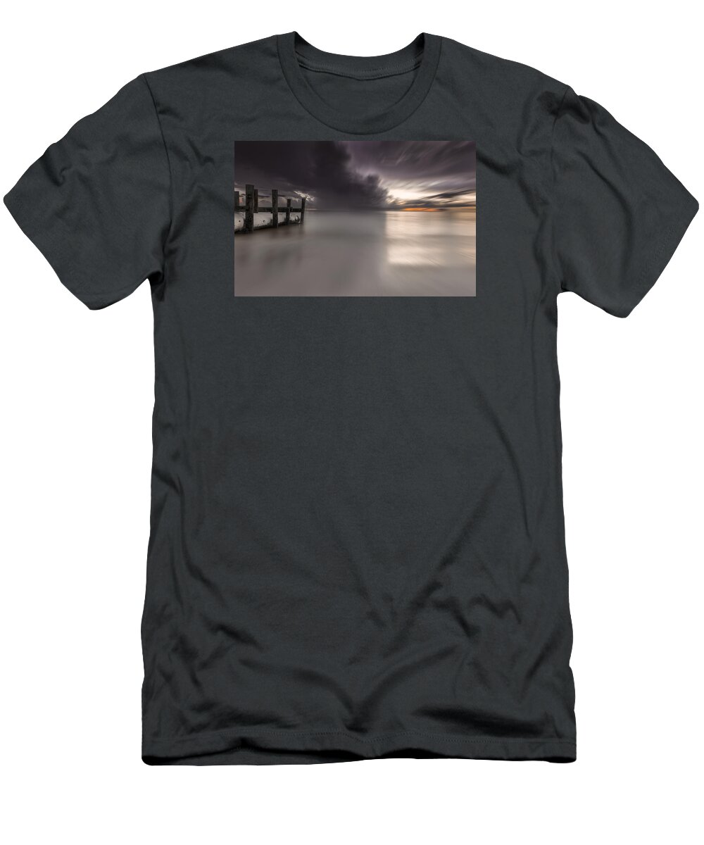 Naples T-Shirt featuring the photograph Sunst over the Ocean #18 by Peter Lakomy