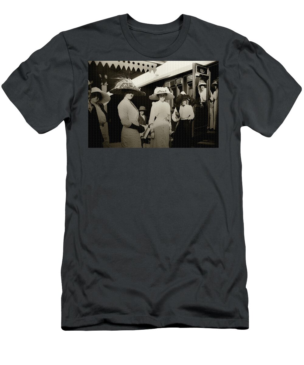 Women T-Shirt featuring the photograph 1902 Right To Vote For Women by Miroslava Jurcik