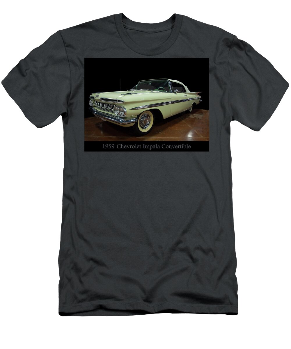 1959 Chevy Impala Convertible T-Shirt featuring the photograph 1959 Chevy Impala Convertible by Flees Photos