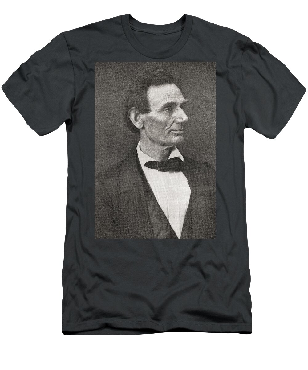 Welsh T-Shirt featuring the drawing Abraham Lincoln, 1809 #2 by Vintage Design Pics