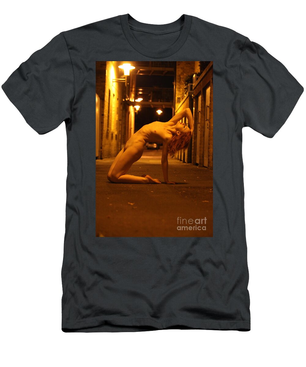 Fine Art Nude T-Shirt featuring the photograph Anita De Bauch #2 by Nocturnal Girls