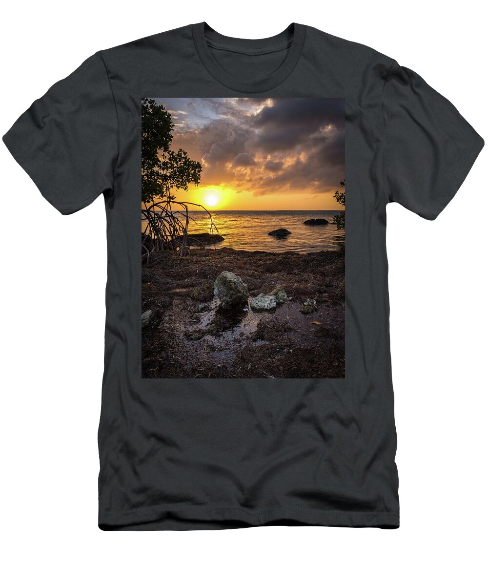 Sunset T-Shirt featuring the photograph Bahia Honda Sunset #2 by David Hart