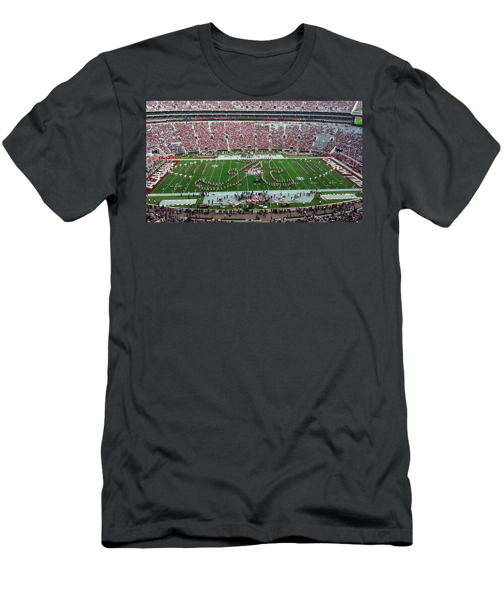 Gameday T-Shirt featuring the photograph Bama A Panorama by Kenny Glover