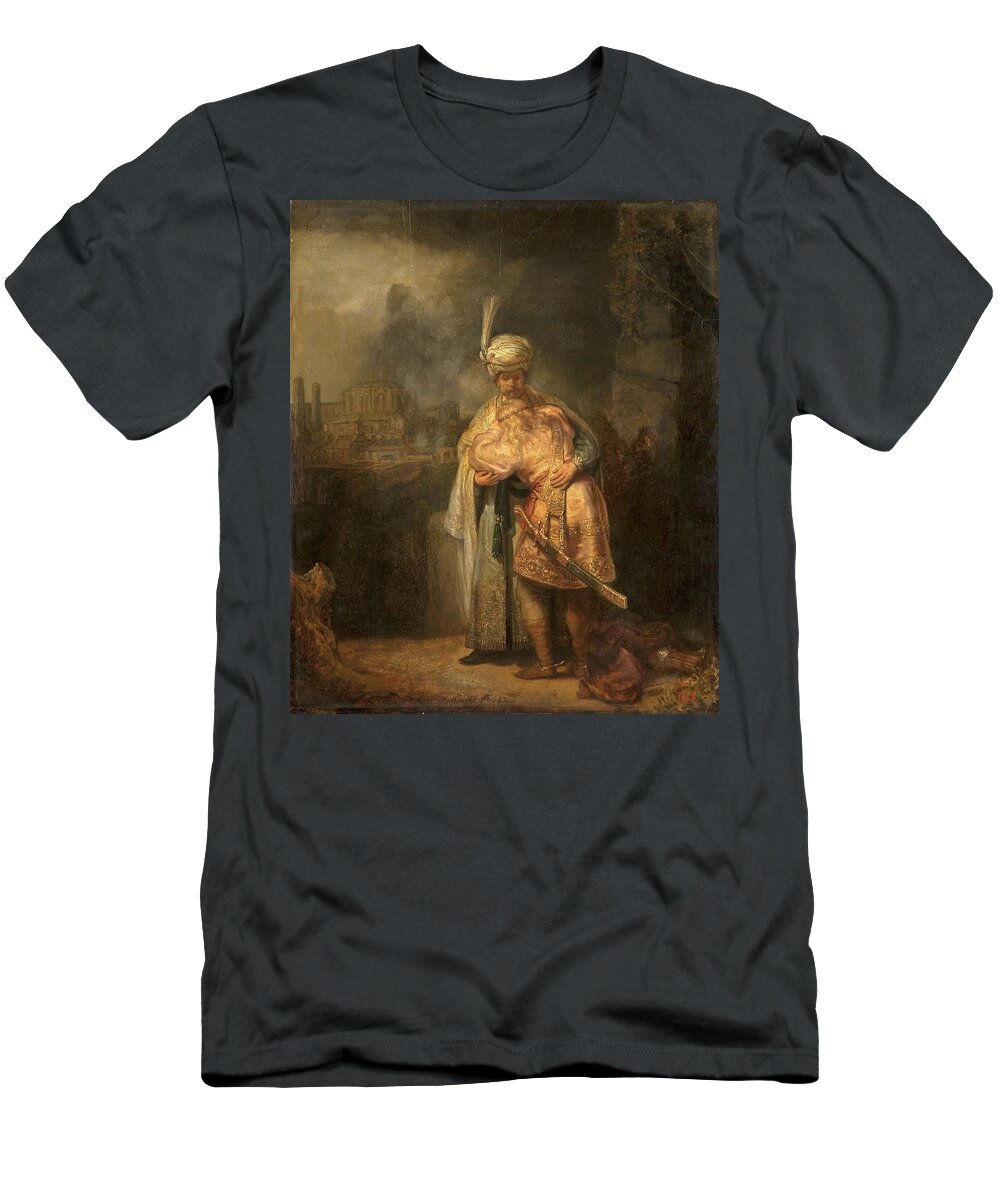 Rembrandt T-Shirt featuring the painting David and Jonathan #3 by Rembrandt