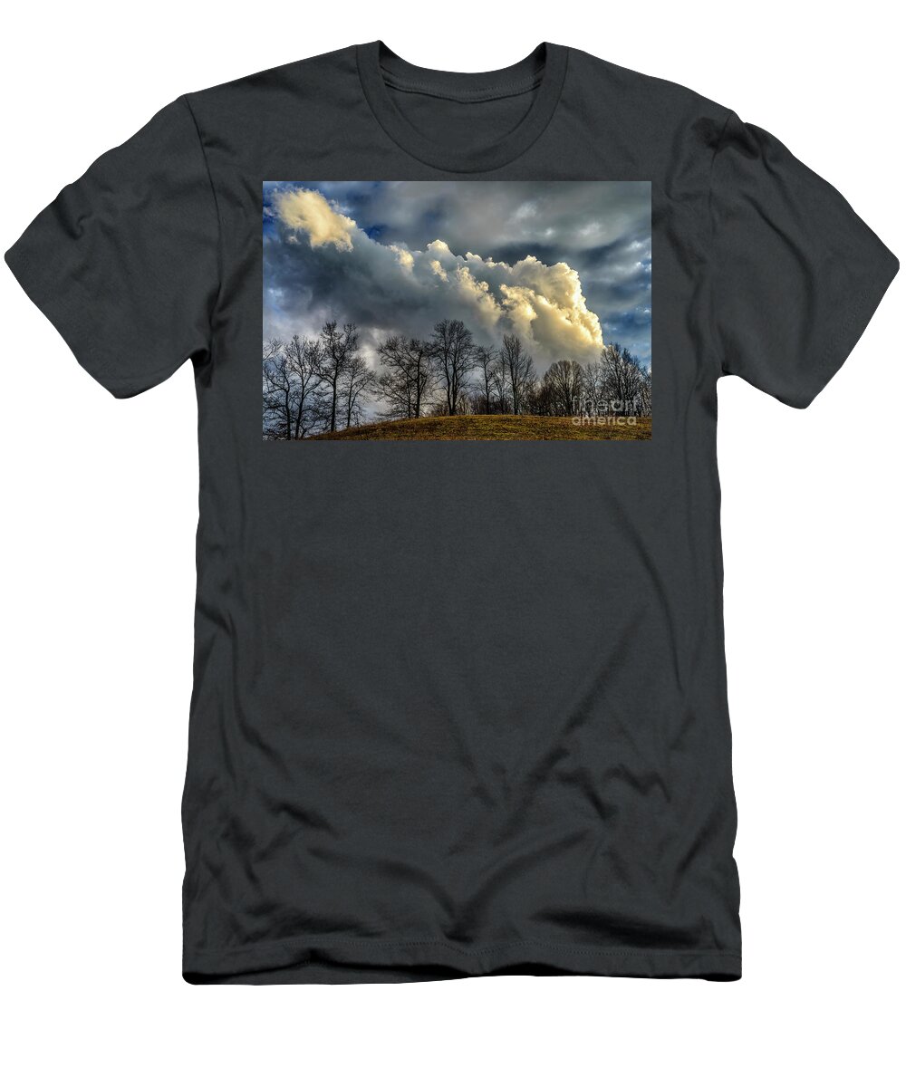 Stormy Sky T-Shirt featuring the photograph Evevning Storm Clouds #2 by Thomas R Fletcher