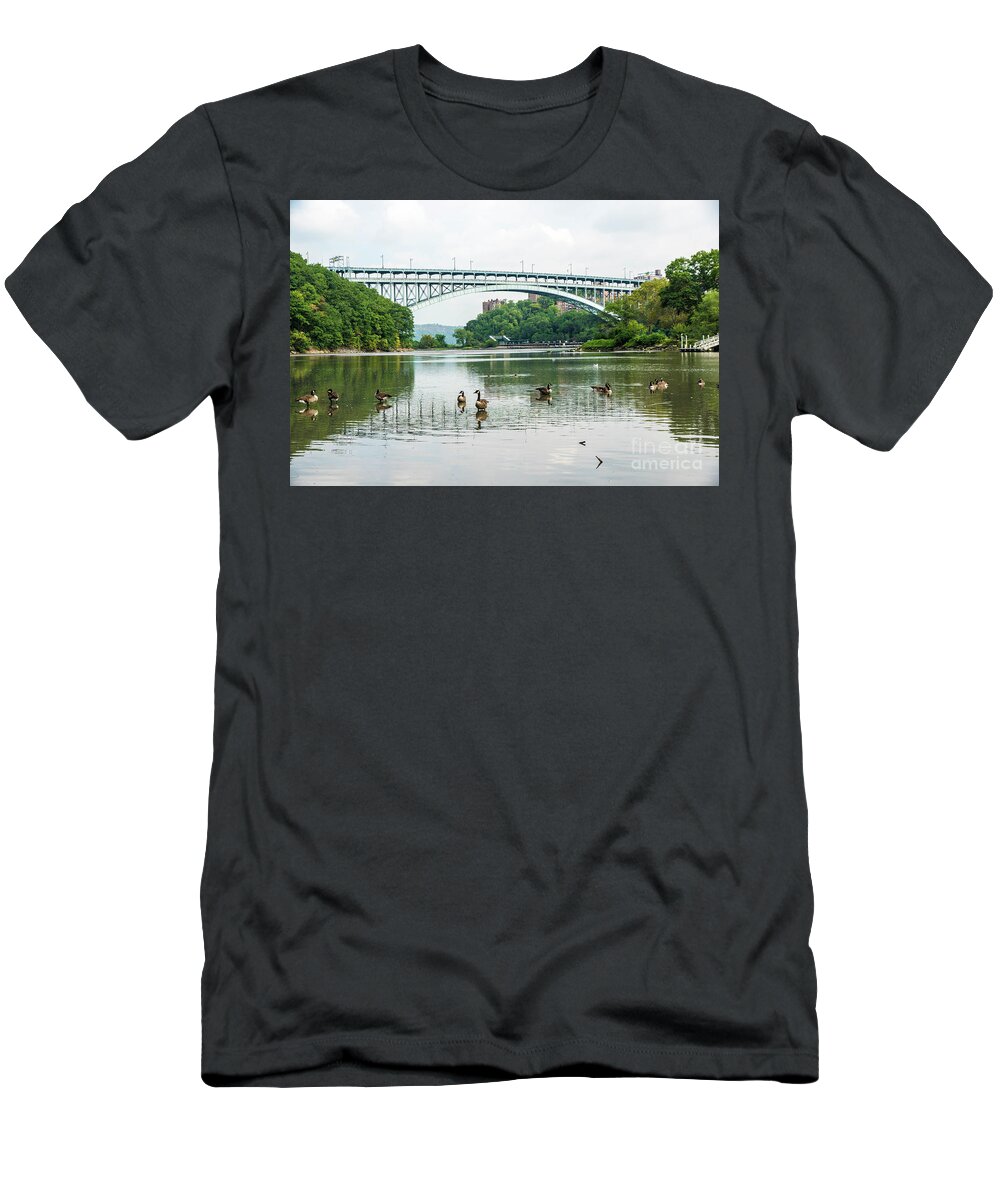 Henry Hudson Bridge T-Shirt featuring the photograph Henry Hudson Bridge #2 by Cole Thompson