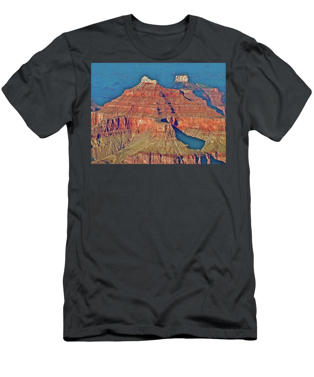 Hopi Point View In Grand Canyon National Park T-Shirt featuring the photograph Hopi Point View of Grand Canyon in Grand Canyon National Park-Arizona #2 by Ruth Hager