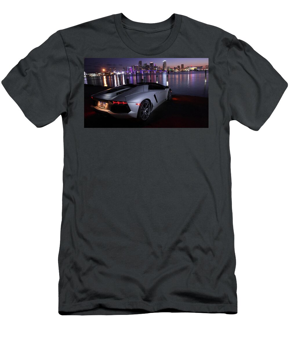 Lamborghini Aventador T-Shirt featuring the photograph Lamborghini Aventador #2 by Jackie Russo