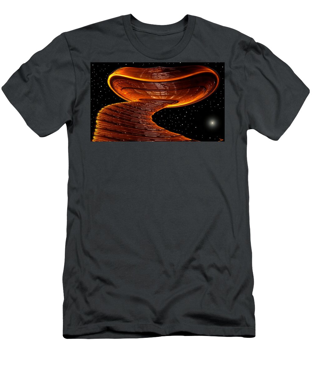 Life On Mars T-Shirt featuring the painting Life on Mars #2 by David Lee Thompson