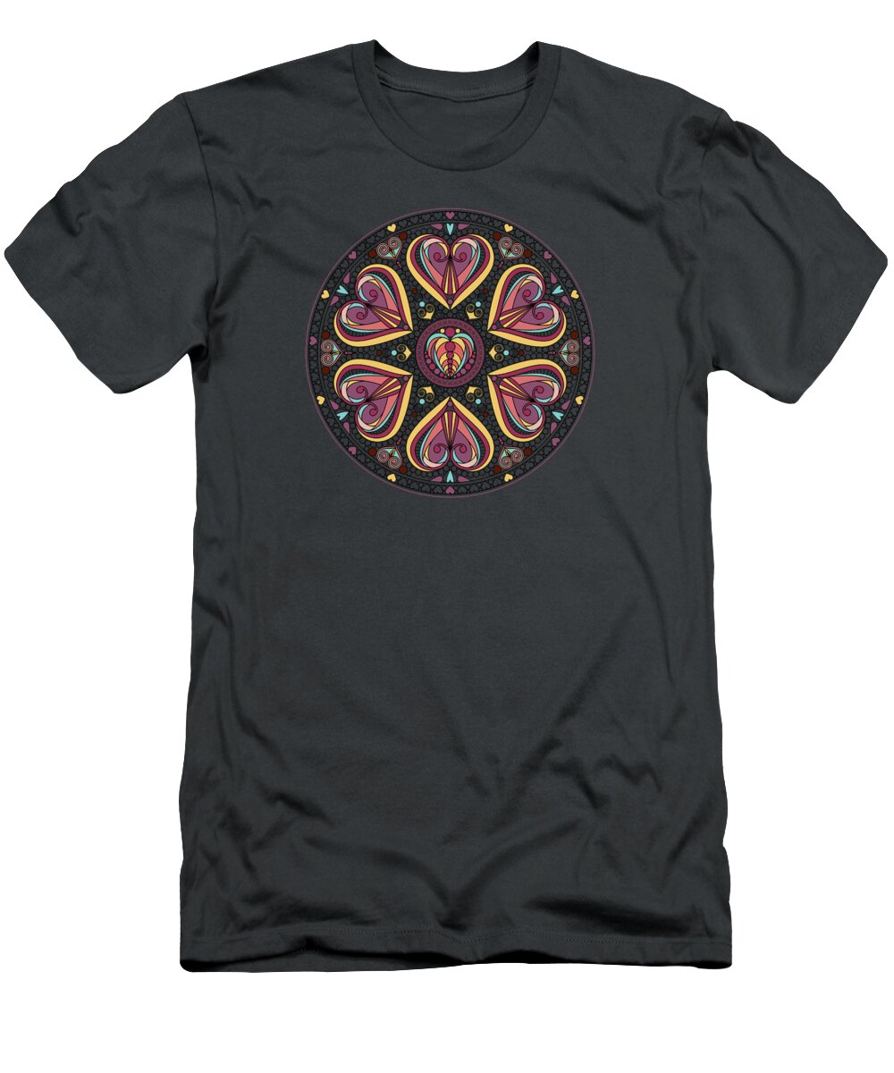Mandala T-Shirt featuring the digital art Mandala by Mark Ashkenazi