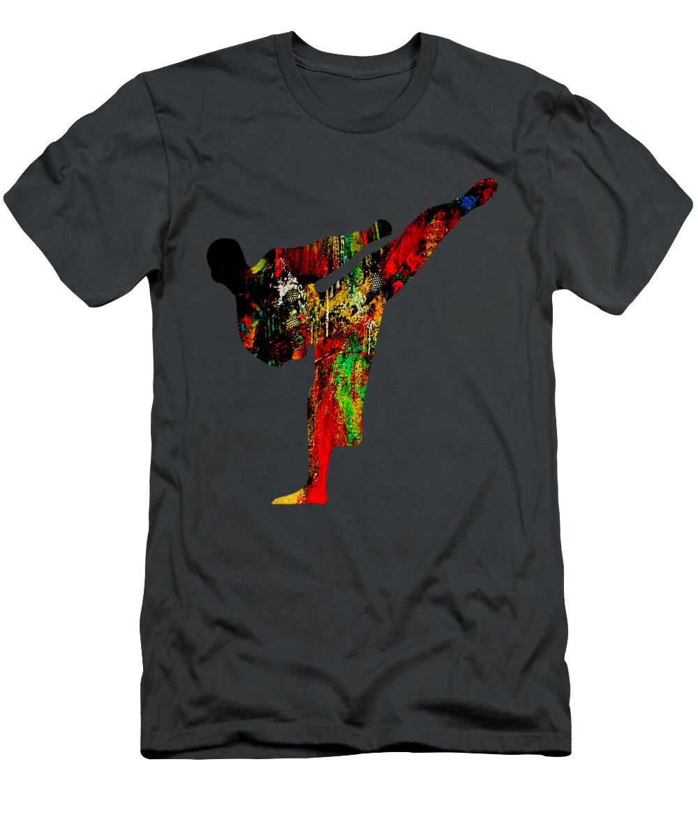 Martial Arts T-Shirt featuring the mixed media Martial Arts Collection #2 by Marvin Blaine