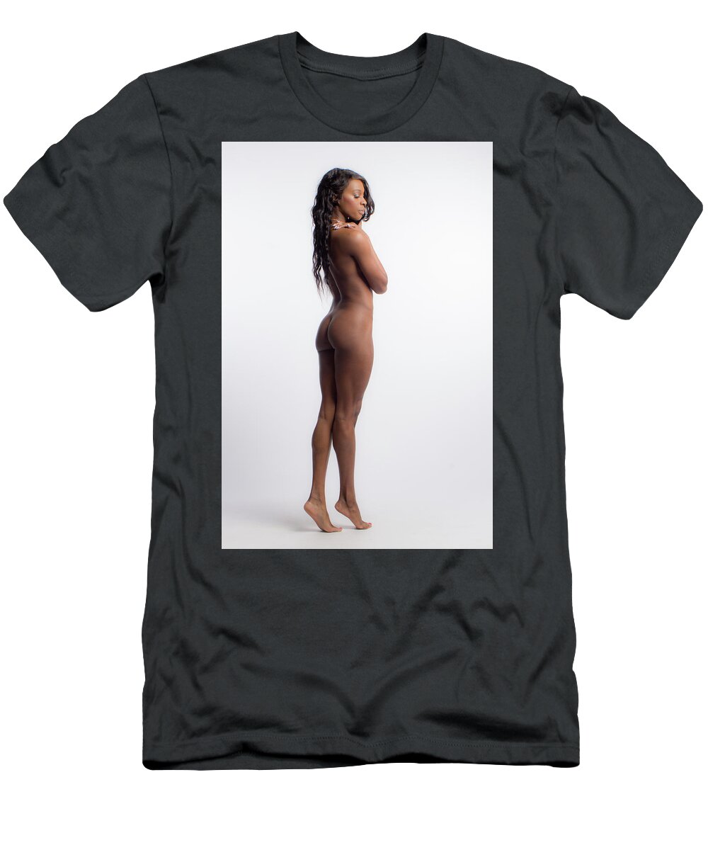  Lingerie T-Shirt featuring the photograph Movement Boudoir #2 by La Bella Vita Boudoir