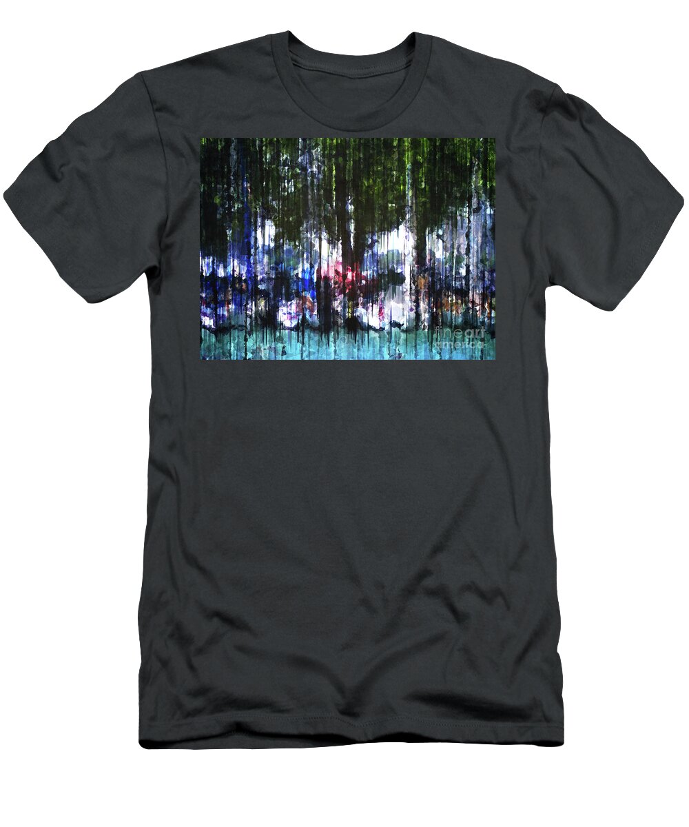 Dyc T-Shirt featuring the digital art Sailboats In Dock #2 by Phil Perkins