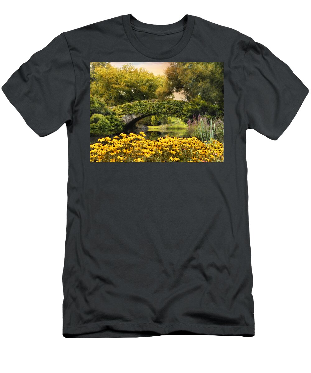 Bridge T-Shirt featuring the photograph Summer in the City #1 by Jessica Jenney
