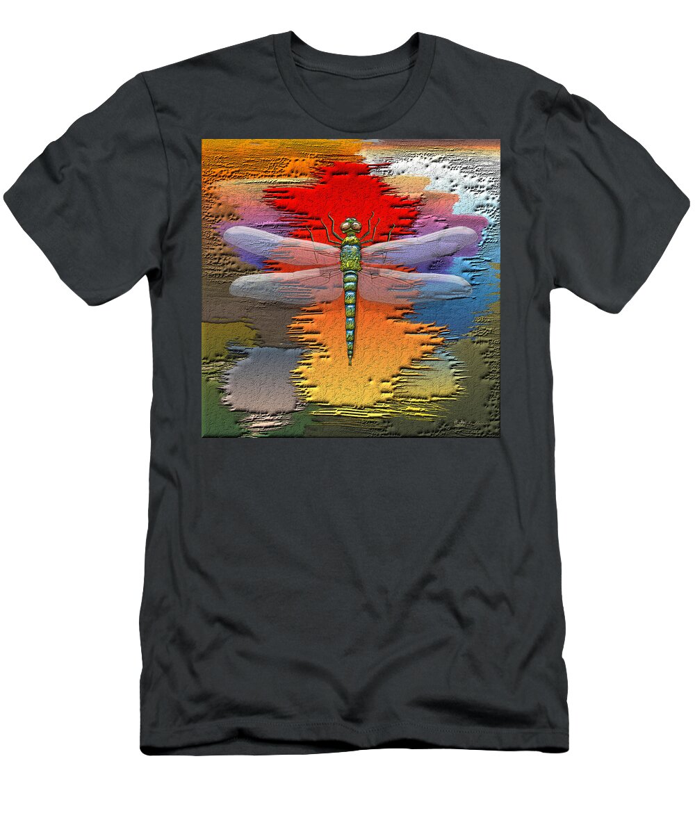 Beasts T-Shirt featuring the photograph The Legend Of Emperor Dragonfly #2 by Serge Averbukh