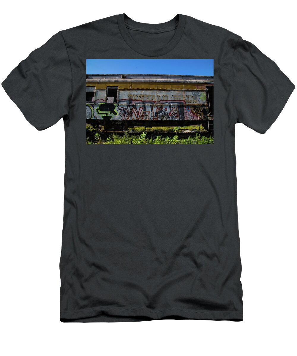 Train Art T-Shirt featuring the photograph Train Art #2 by Dart Humeston