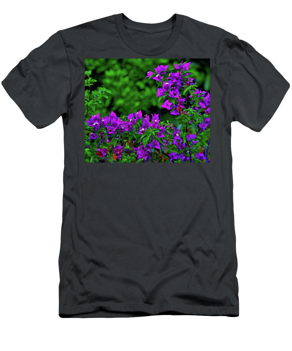 T-Shirt featuring the photograph 2- Visions of Violet by Joseph Keane